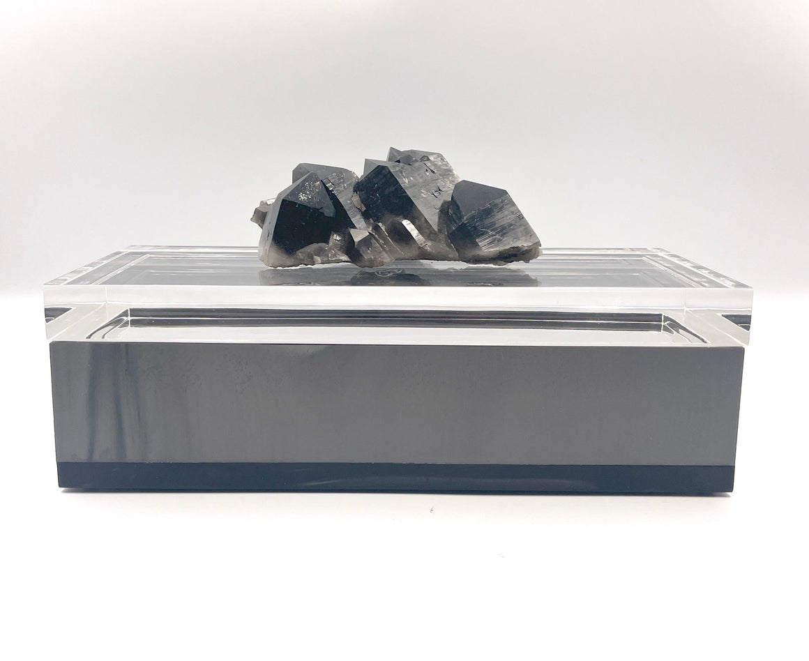 Rox Box Lucite Boxes with Quartz Topper