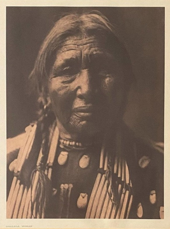 "Ogalala Woman" by Edward S. Curtis, 1908
