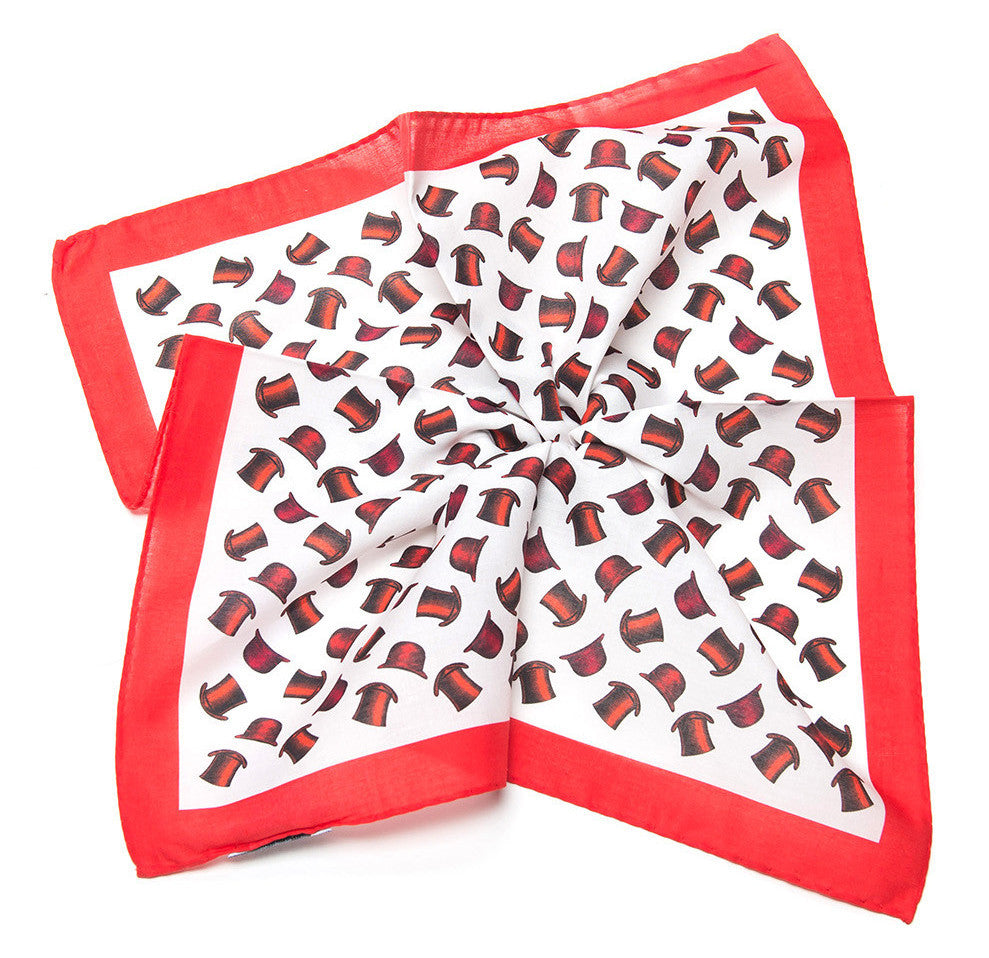 Red Top Hats Artisan Pocket Square - The Great Republic