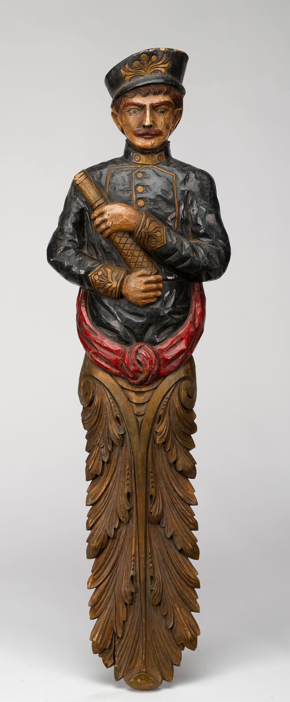 Antique Wood Carved Ship Figurehead, Circa 1930s