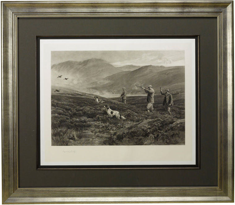 “On The Moors” (Dogging) Signed by Artist Heywood Hardy - The Great Republic