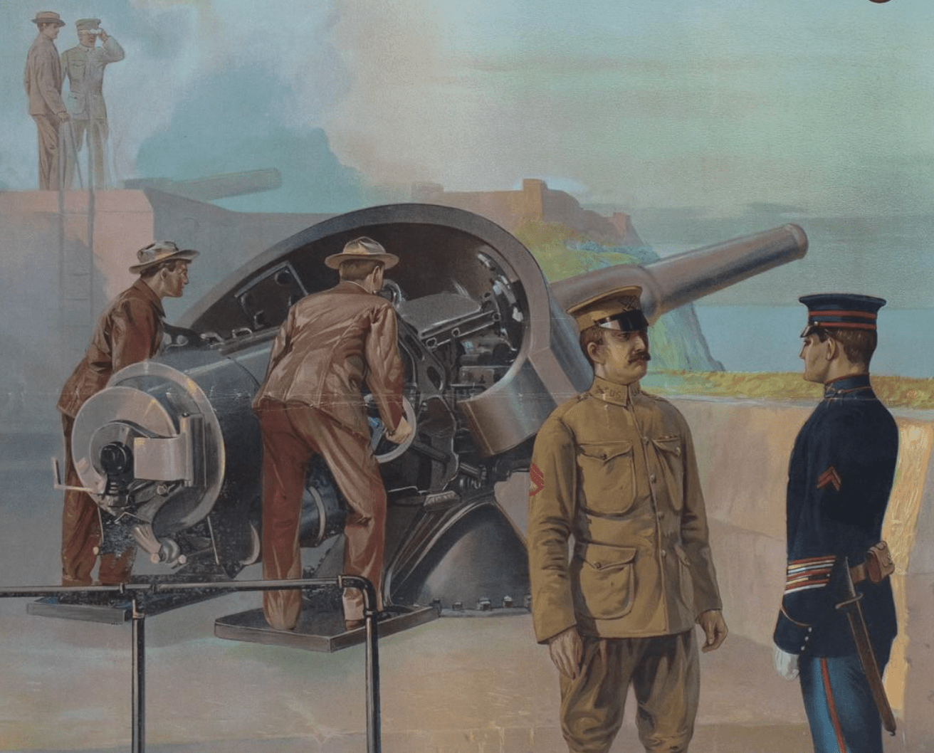 "Men Wanted For the Army" Vintage WWI Recruitment Poster - The Great Republic